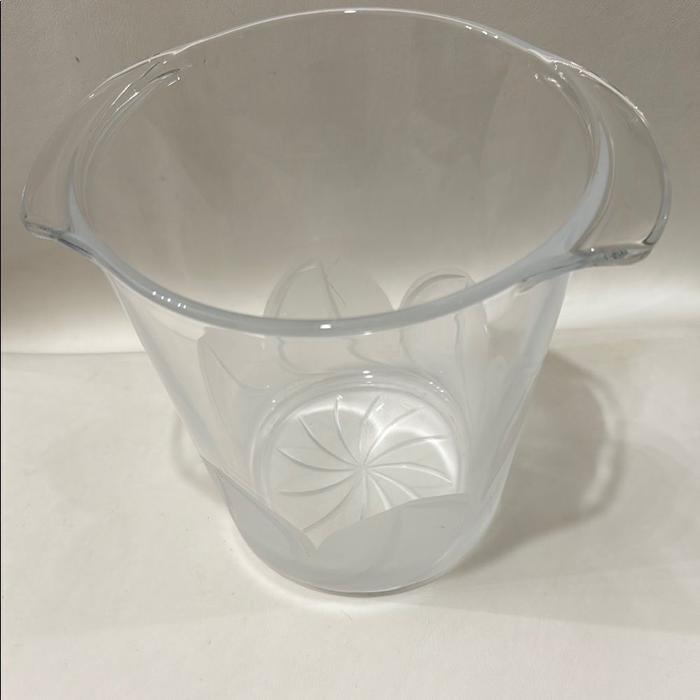 Florence Cristal D Arques Durand 24% Lead Frosted Champagne Wine Bucket Bar - Picture 5 of 16